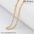 43276- Xuping Venda Quente Artificial Banhado A Ouro 18K Moda Chains Colar